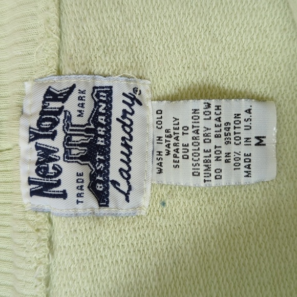 New York Laundry 90's Vintage Waffle Kangaroo Pullover Crewneck Sweatshirt M - Picture 4 of 10